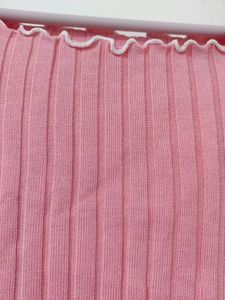 Peach Acrylic Crop Top