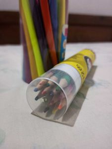 crayon plastics and colour pencil combo