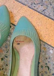 Mint/ Pastel Green Coloured Heel Bellies