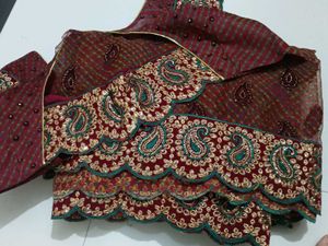 Embroidered Saree with Blouse