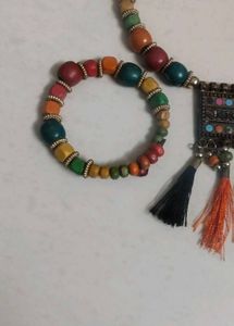 Bohemian Beaded Necklace &amp; Bracelet Set