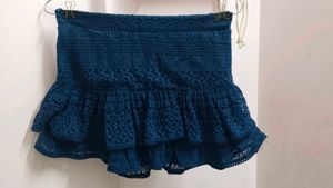 Boho Lace Ruffle Skirt