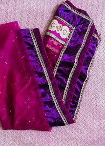 Combo…Price Drop Alert 🎉🥳🎉Lehenga Pink Purple