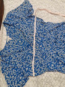 Blue Floral Maxi Dress