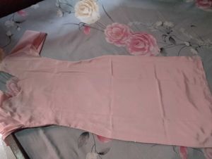 Elegant Pink Embroidered kurta with dhoti salwar