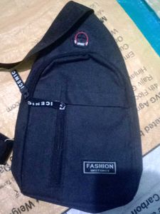 Sleek Black Crossbody Bag