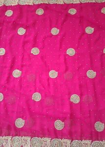 New stunning hot pink saree 🌸