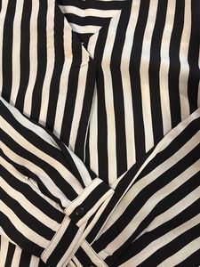 Chic Striped Long Sleeve Tunic Top