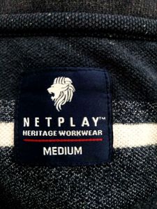 striped navy t shirt