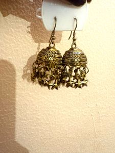 Antique Gold Jhumka Earrings