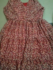 Boho Paisley Print Tiered Dress