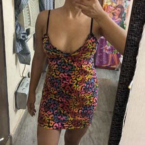 Vibrant Cheetah Print Nightgown