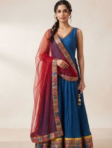 Beautiful Blue Anarkali Dress
