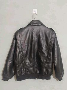 vintage heavy A-2 style Leather Bomber Jacket