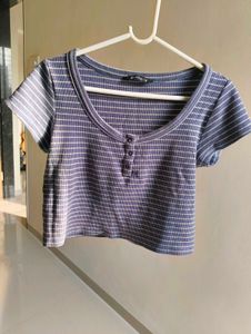 Striped Cropped Top