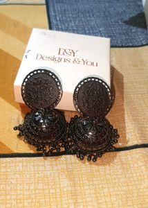 Antique Oxidized Jhumka Earrings