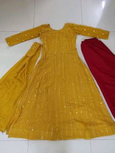 Dress With Plazzo