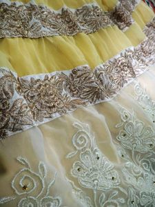Elegant Yellow Anarkali Gown