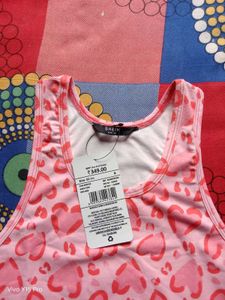 Pink Leopard Print Crop Top