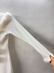 Cute White Pompom Dress