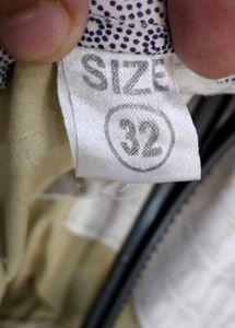 mustard Linen Blend Pants
