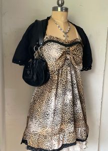 Leopard Print Mini Dress