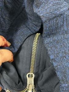 Benetton Blue Zip-Up Jacket