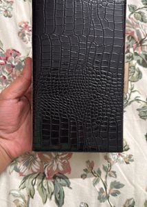 Chic Black Croc Clutch