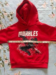 Red Spiderman hoodie purchased from America.