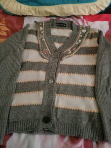 Striped Knit Cardigan