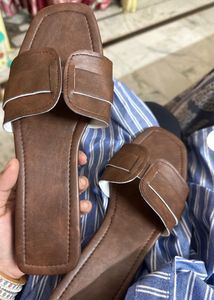 Brown Flats Sandals