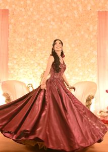Heavy Reception Ball Gown