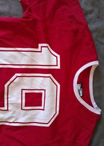Red "19 Palmdale" Graphic T-Shirt