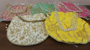 Set of 5 Embroidered Potli Bags