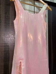 Sparkly Pink Mini Dress