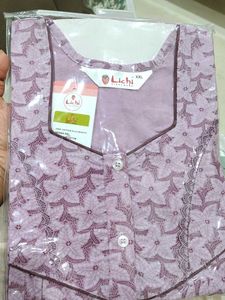 Pure Cotton Nighty Pink