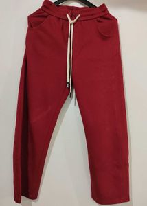Comfortable Red Wide Leg Pants