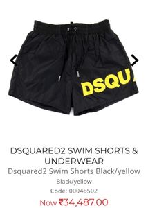 Dsquared2 Black Shorts Premium Fabric
