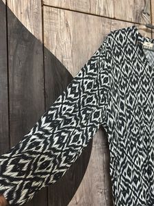 Boho Print Tiered Mini Dress