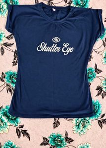 Shutter Eye Graphic Navy T-Shirt