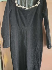 Elegant Black Velvet Jumpsuit