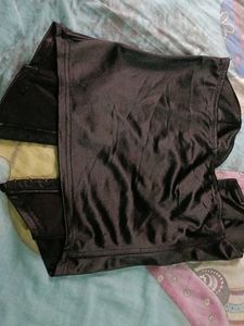 Black Satin shiny Corset Top