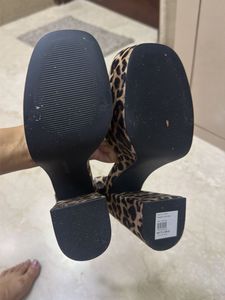 Leopard Print Wedge Heels