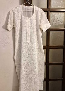White Chikankari Kurta