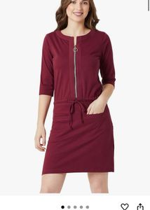 Maroon Casual Dress