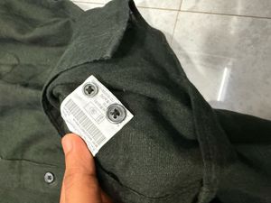 Old Money Dark Green Linen Shirt