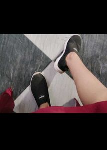 Stylish Gray Slip-On Sneakers