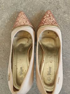 Elegant Glitter Toe High Heels