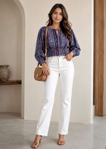 Multicolour peplum top