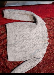 Cream Cable Knit Sweater